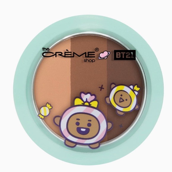 NEW The Crème Shop | BT21 Baby SHOOKY Ultra-Pigmented Eyeshadow Trio - Cookies & - Picture 1 of 6